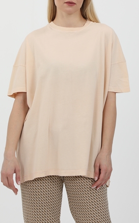 AMERICAN VINTAGE-Γυναικεία κοντομάνικη μπλούζα AMERICAN VINTAG T-SHIRT μπεζ