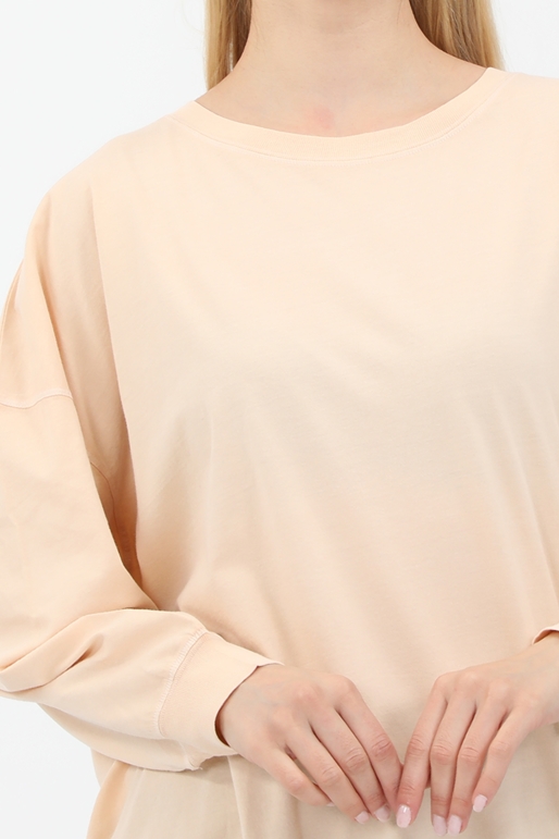 AMERICAN VINTAGE-Γυναικεία φούτερ μπλούζα AMERICAN VINTAGE VEGI03C μπεζ