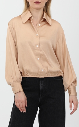 AMERICAN VINTAGE-Γυναικείο πουκάμισο AMERICAN VINTAGE WID06C εκρού