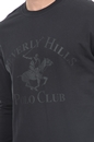 BEVERLY HILLS POLO CLUB-Ανδρική μπλούζα BEVERLY HILLS POLO CLUB μαύρη