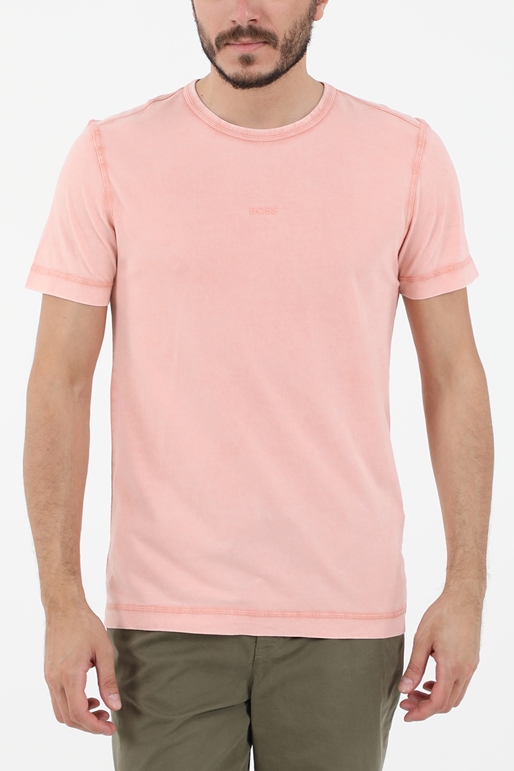 BOSS ORANGE-Ανδρικό t-shirt BOSS JERSEY Tokks ροζ