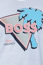 BOSS-Ανδρικό t-shirt BOSS Tetrusted λευκό