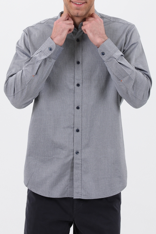 BOSS ORANGE-Ανδρικό πουκάμισο BOSS γκρι