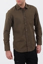 BOSS ORANGE-Ανδρικό πουκάμισο BOSS 50476015 Relegant_5 καφέ