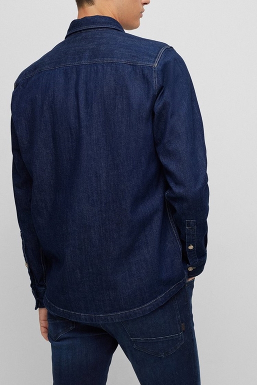 BOSS -Ανδρικό jean πουκάμισο BOSS 50478692 Rounty μπλε