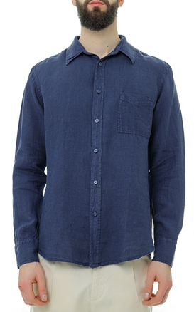 BOSS-Ανδρικό λινό πουκάμισο BOSS 50489344 Relegant_6 μπλε
