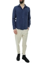 BOSS-Ανδρικό λινό πουκάμισο BOSS 50489344 Relegant_6 μπλε