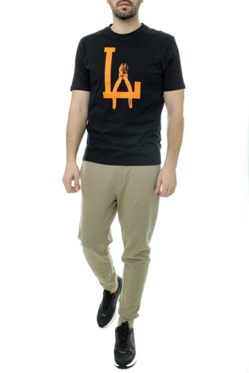 BOSS-Ανδρικό t-shirt BOSS 50491713 TeeMeccano πορτοκαλί