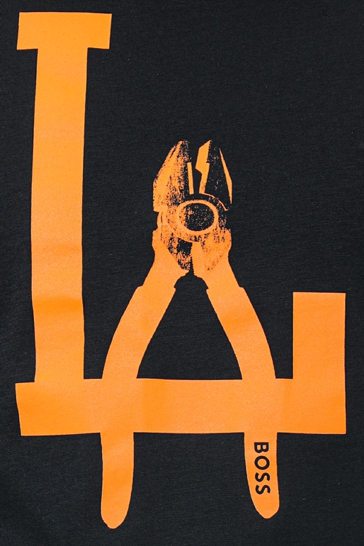 BOSS-Ανδρικό t-shirt BOSS 50491713 TeeMeccano πορτοκαλί