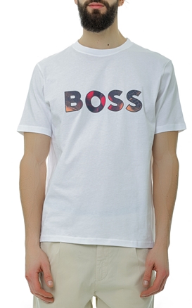 BOSS-Ανδρικό t-shirt BOSS 50491718 TeeArt λευκό
