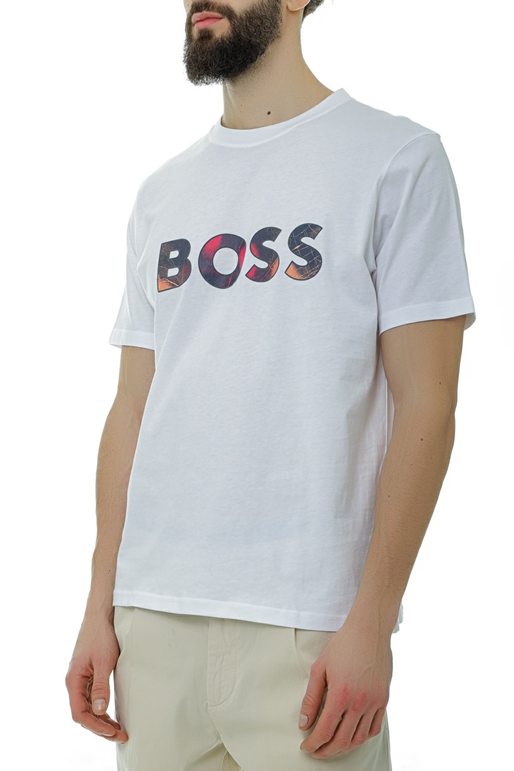 BOSS-Ανδρικό t-shirt BOSS 50491718 TeeArt λευκό