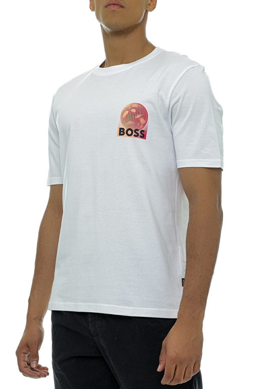 BOSS-Ανδρικό t-shirt BOSS 50491723 Tee Universe λευκό