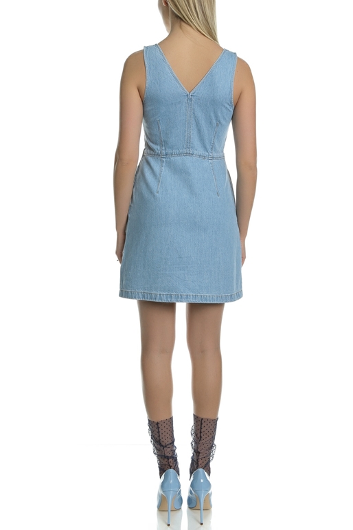CALVIN KLEIN JEANS-Γυναικείο jean mini φόρεμα Calvin Klein Jeans μπλε