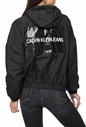 CALVIN KLEIN JEANS-Γυναικείο μπουφάν Calvin Klein Jeans μαύρο με στάμπα