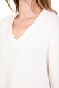 CALVIN KLEIN JEANS-Γυναικείο πουλόβερ CALVIN KLEIN JEANS λευκό