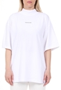 CALVIN KLEIN JEANS-Γυναικεία μπλούζα CALVIN KLEIN JEANS UNISEX MICRO BRANDING MOCK NEC λευκή