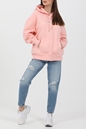 CALVIN KLEIN JEANS-Γυναικεία μακρυμάνικη μπλούζα CALVIN KLEIN JEANS MID SCALE MONOGRAM HOODIE ροζ
