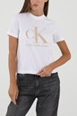 CALVIN KLEIN JEANS-Γυναικείο t-shirt CALVIN KLEIN JEANS GEL MONOGRAM TEE λευκό