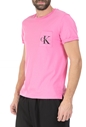 CALVIN KLEIN JEANS-Ανδρική κοντομάνικη μπλούζα Calvin Klein Jeans ροζ