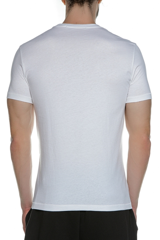 CALVIN KLEIN JEANS-Ανδρικό t-shirt CALVIN KLEIN JEANS INSTITUTIONAL LOGO SLIM SS TE λευκό