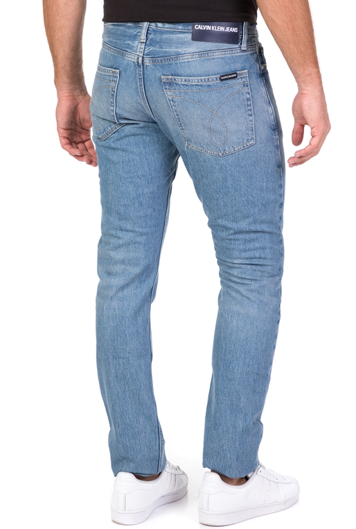 CALVIN KLEIN JEANS-Ανδρικό τζιν παντελόνι Slim CALVIN KLEIN JEANS γαλάζιο