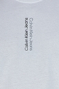 CALVIN KLEIN JEANS-Ανδρικό t-shirt CALVIN KLEIN JEANS MIRROR LOGO λευκό