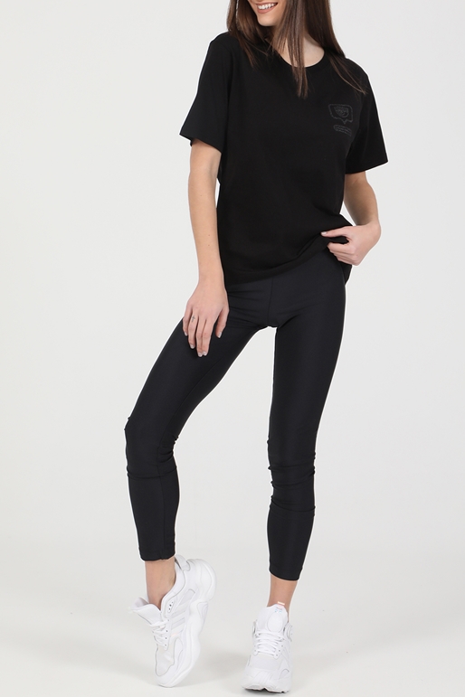 CHIARA FERRAGNI-Γυναικείο t-shirt GLITTER EYELIKE CHIARA FERRAGNI μαύρο