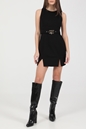 CHIARA FERRAGNI-Γυναικείο mini φόρεμα CHIARA FERRAGNI BIS PUNTO μαύρο