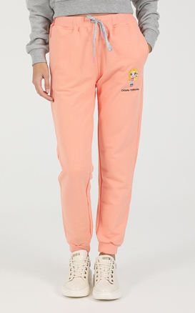 CHIARA FERRAGNI-Γυναικείο παντελόνι φόρμας CHIARA FERRAGNI MASCOTTE PANT ροζ