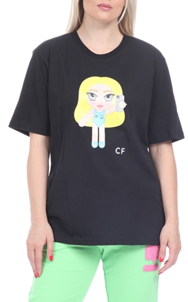 CHIARA FERRAGNI-Γυναικείο t-shirt CHIARA FERRAGNI MASCOTTE EYELI μαύρο