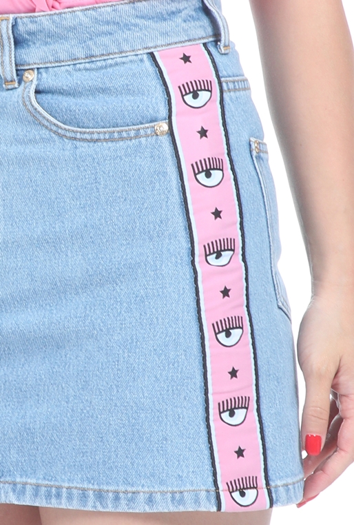 CHIARA FERRAGNI-Γυναικεία jean mini φούστα CHIARA FERRAGNI μπλε ροζ