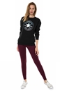 CONVERSE-Γυναικεία φούτερ μπλούζα CONVERSE Shine Pack Graphic μαύρη
