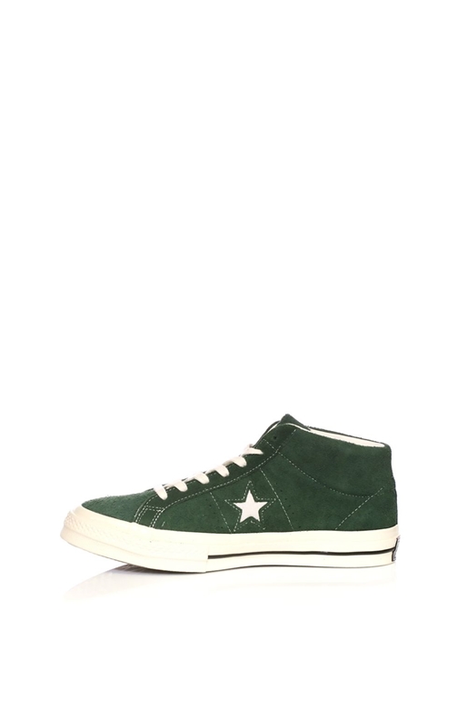 CONVERSE-Ανδρικά ψηλά sneakers CONVERSE One Star ’74 Mid Vintage Suede πράσινα