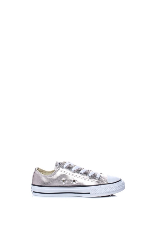 CONVERSE-Παιδικά sneakers CONVERSE Chuck Taylor All Star Ox ασημί
