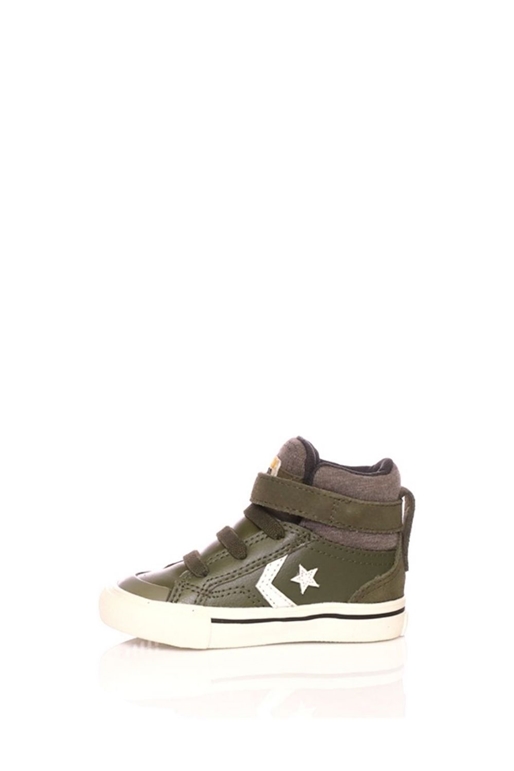 CONVERSE-Βρεφικά ψηλά sneakers CONVERSE Star Player Pro Blaze Strap Stretch Hi χακί