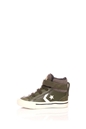 CONVERSE-Βρεφικά ψηλά sneakers CONVERSE Star Player Pro Blaze Strap Stretch Hi χακί