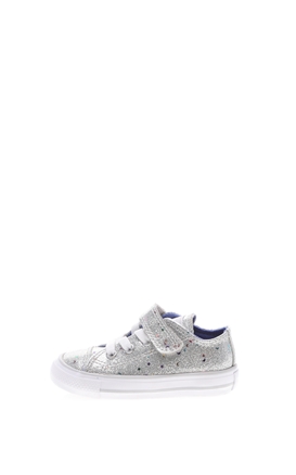 CONVERSE-Βρεφικά sneakers CONVERSE CHUCK TAYLOR ALL STAR 1V ασημί