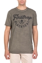 FIRETRAP-Ανδρική κοντομάνικη μπλούζα Firetrap Cypher χακί