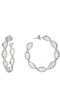 FOLLI FOLLIE-Γυναικεία ασημένια σκουλαρίκια FOLLI FOLLIE STYLE DNA