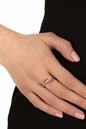 FOLLI FOLLIE-Γυναικείο δαχτυλίδι από ορείχαλκο FOLLI FOLLIE FLUIDITY ροζ χρυσό