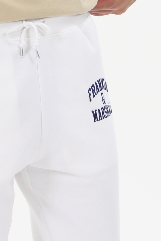 FRANKLIN & MARSHALL-Ανδρικό παντελόνι φόρμας FRANKLIN & MARSHALL JM1003.000.2000P01 λευκό