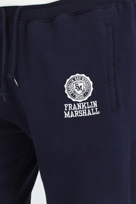 FRANKLIN & MARSHAL-Ανδρικό παντελόνι φόρμας FRANKLIN & MARSHALL μαύρο