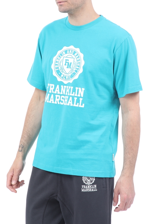 FRANKLIN & MARSHALL-Ανδρική μπλούζα FRANKLIN & MARSHALL μαύρη