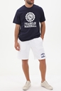 FRANKLIN & MARSHALL-Ανδρικό t-shirt FRANKLIN & MARSHALL JM3014.000.1009P01 μπλε