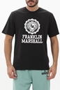 FRANKLIN & MARSHALL-Ανδρικό t-shirt FRANKLIN & MARSHALL JM3014.000.1009P01 μαύρο