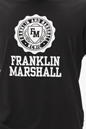 FRANKLIN & MARSHALL-Ανδρικό t-shirt FRANKLIN & MARSHALL JM3014.000.1009P01 μαύρο