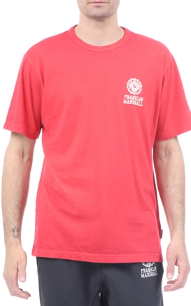 FRANKLIN & MARSHALL-Ανδρικό t-shirt FRANKLIN & MARSHALL κόκκινο