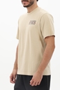 FRANKLIN & MARSHALL-Ανδρικό t-shirt FRANKLIN & MARSHALL JM3182.000.1009P01 μπεζ