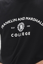 FRANKLIN & MARSHALL-Ανδρικό t-shirt FRANKLIN & MARSHALL JM3188.000.1012P01 μαύρο