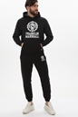 FRANKLIN & MARSHAL-Ανδρική φούτερ μπλούζα FRANKLIN & MARSHALL μαύρη
